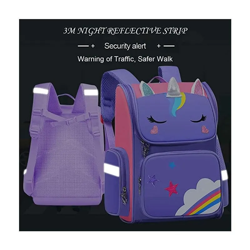 17 Inch Toddler Cute Schoolbags AM-209 PURPLE AND PINK  AM-209