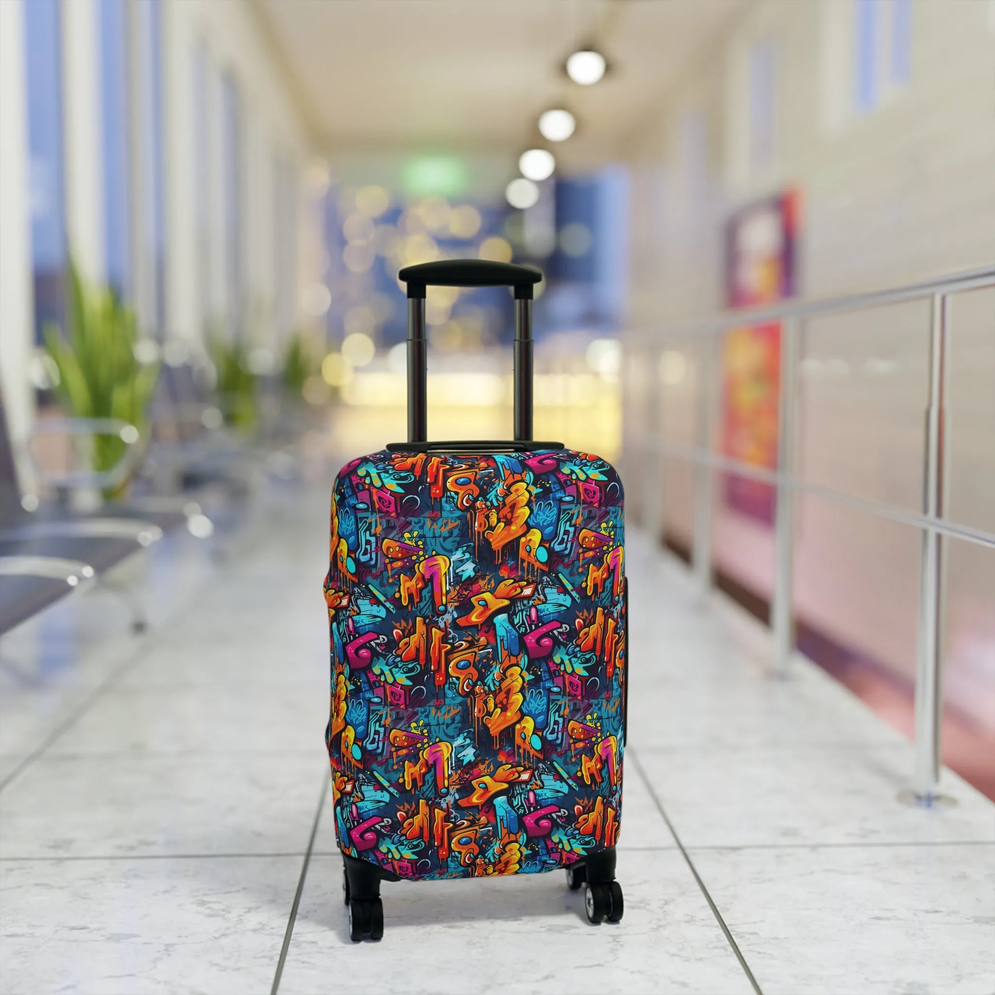 3D Abstract Graffiti Colorful Design  - Luggage Protector and Cover 3 Sizes