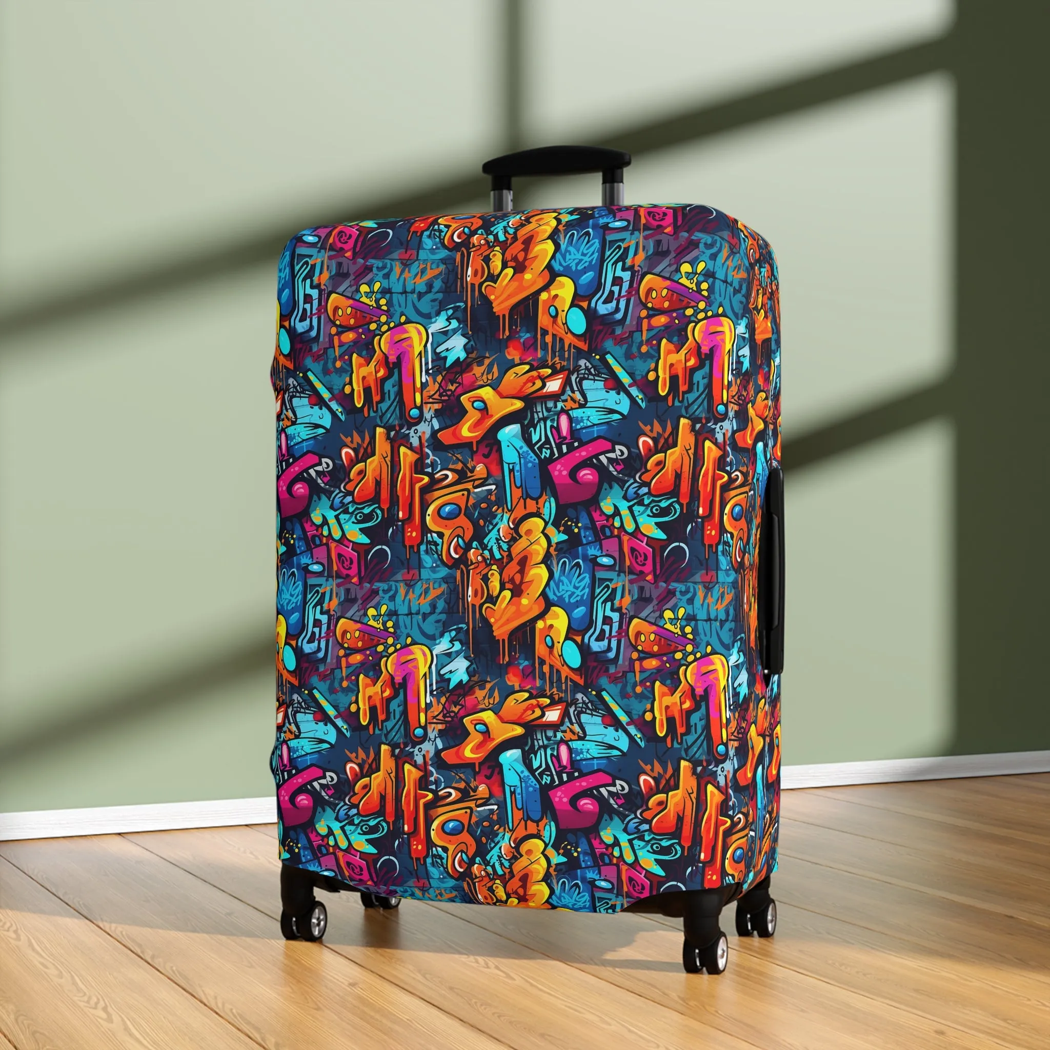3D Abstract Graffiti Colorful Design  - Luggage Protector and Cover 3 Sizes