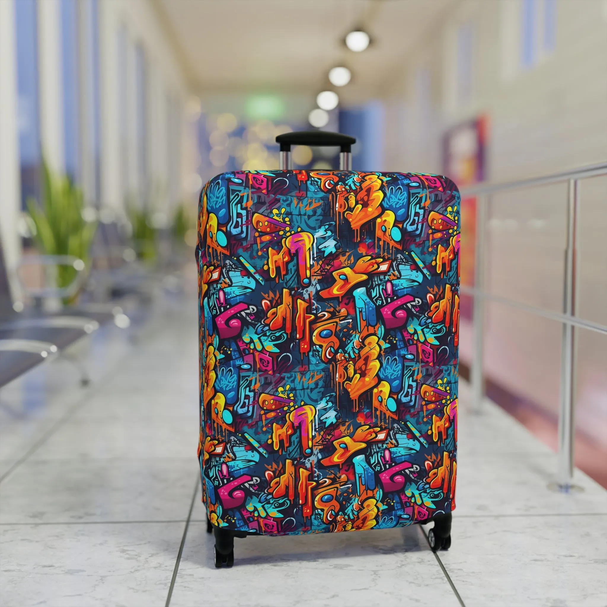 3D Abstract Graffiti Colorful Design  - Luggage Protector and Cover 3 Sizes
