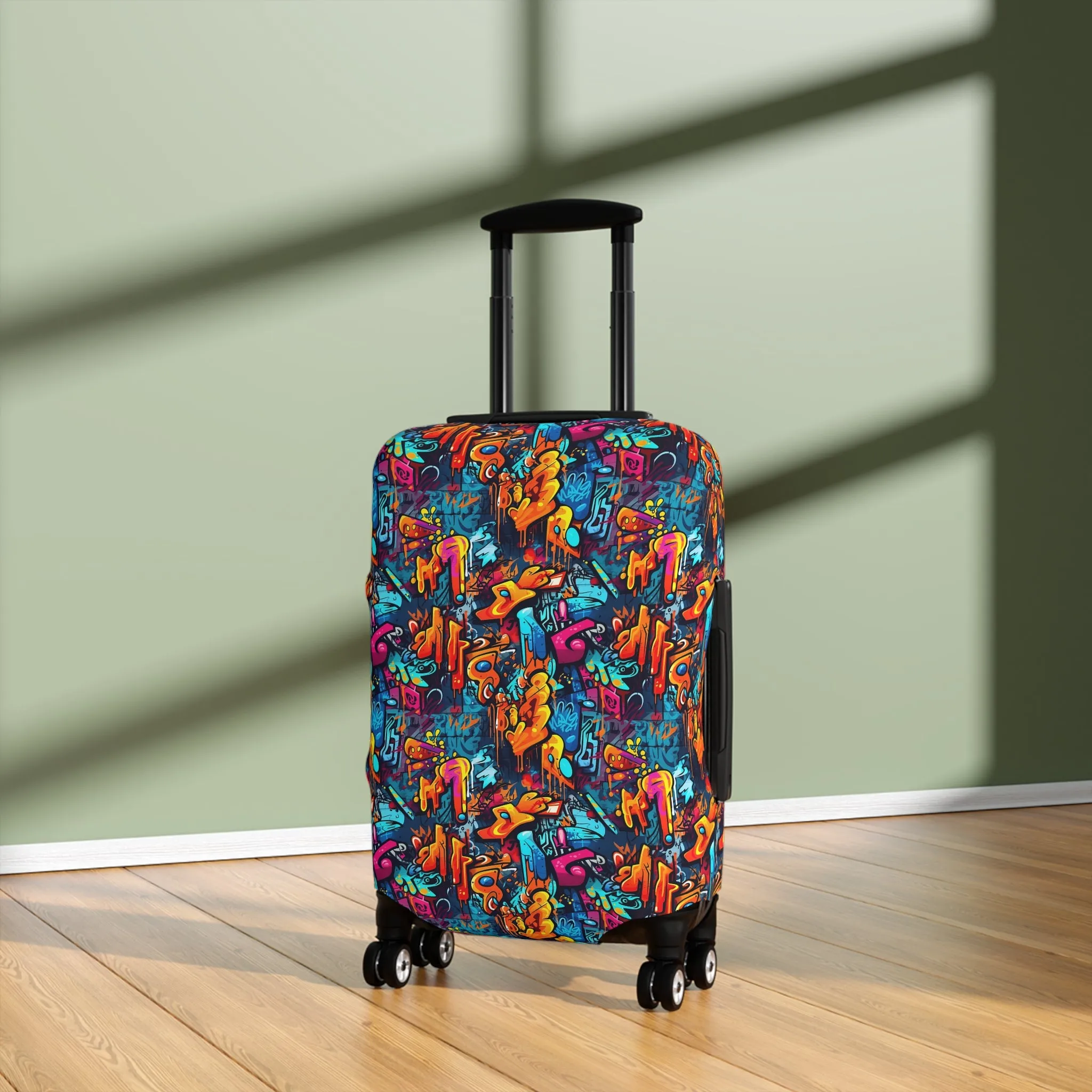 3D Abstract Graffiti Colorful Design  - Luggage Protector and Cover 3 Sizes