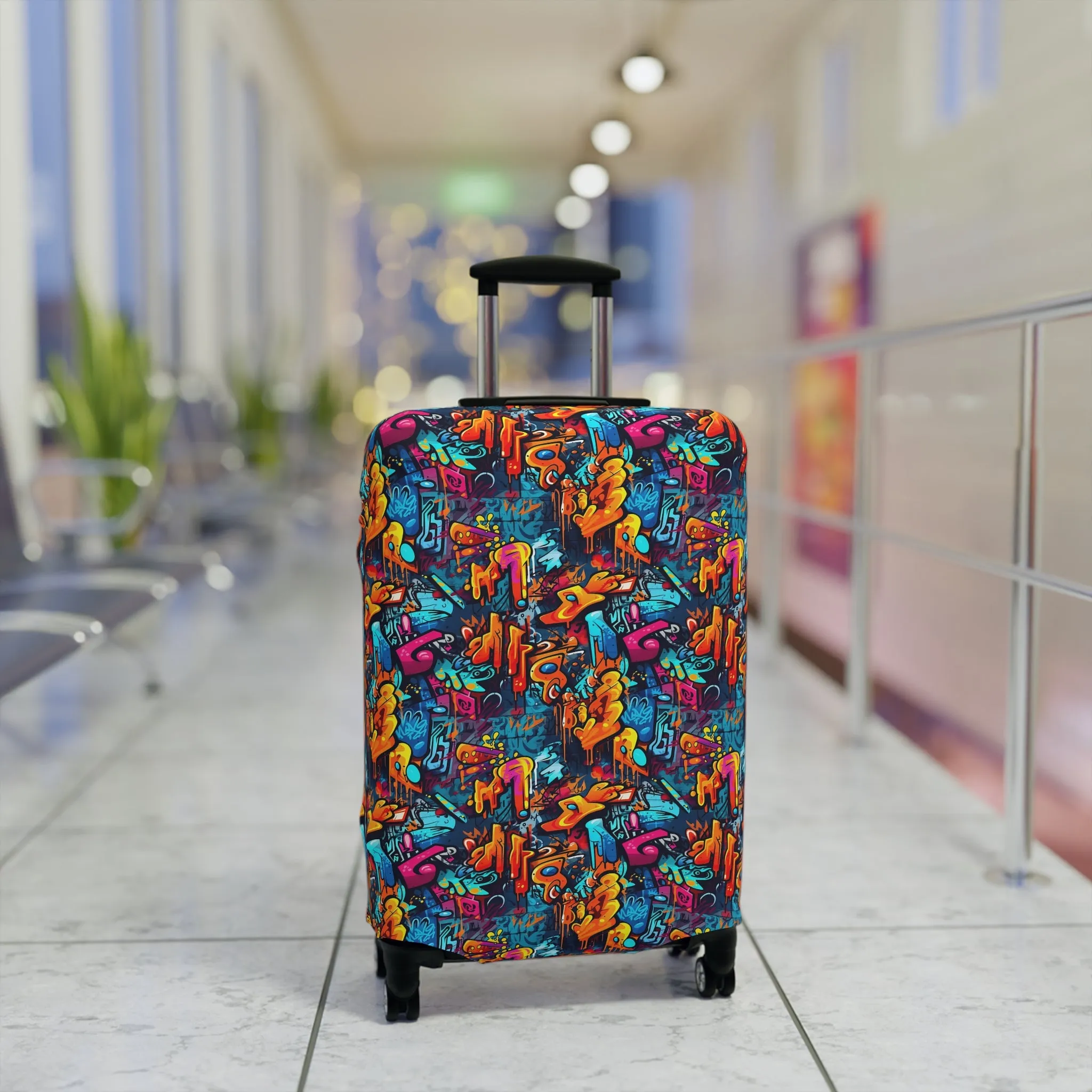 3D Abstract Graffiti Colorful Design  - Luggage Protector and Cover 3 Sizes