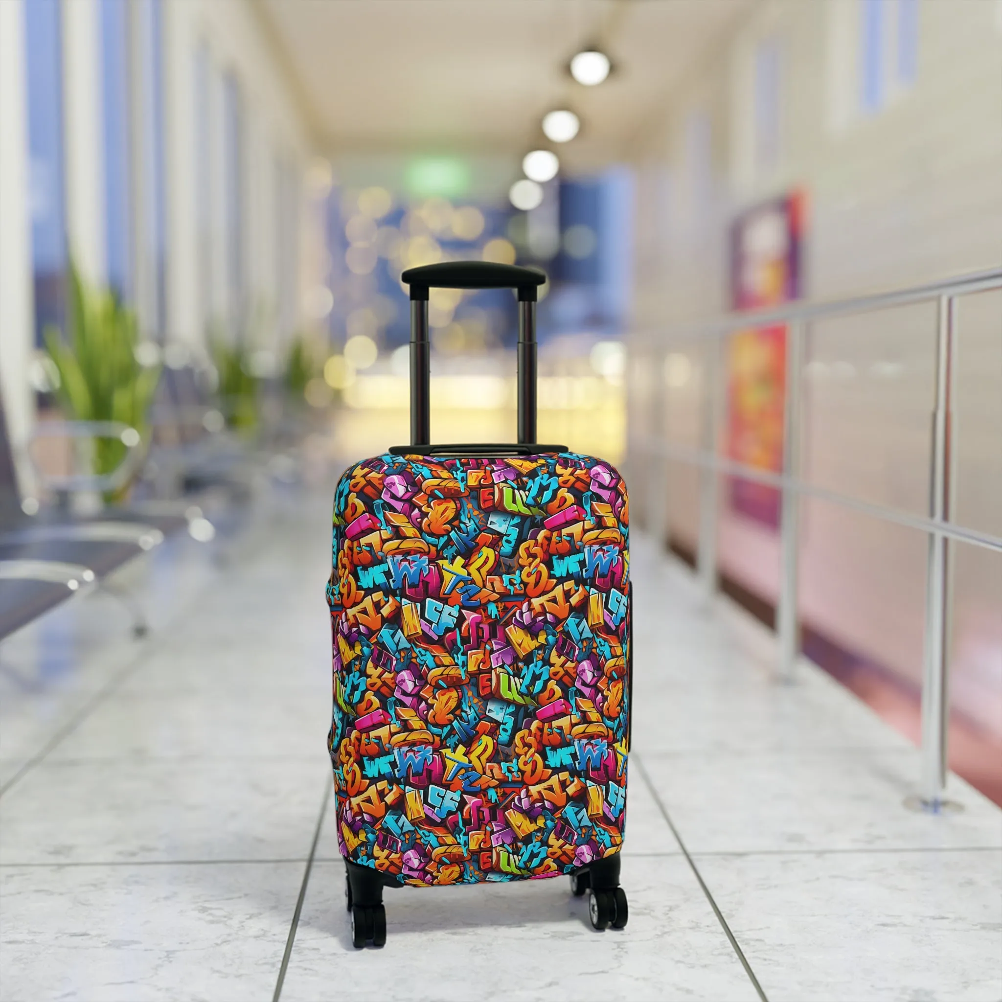 3D Street Art Word Graffiti Design  - Luggage Protector and Cover 3 Sizes
