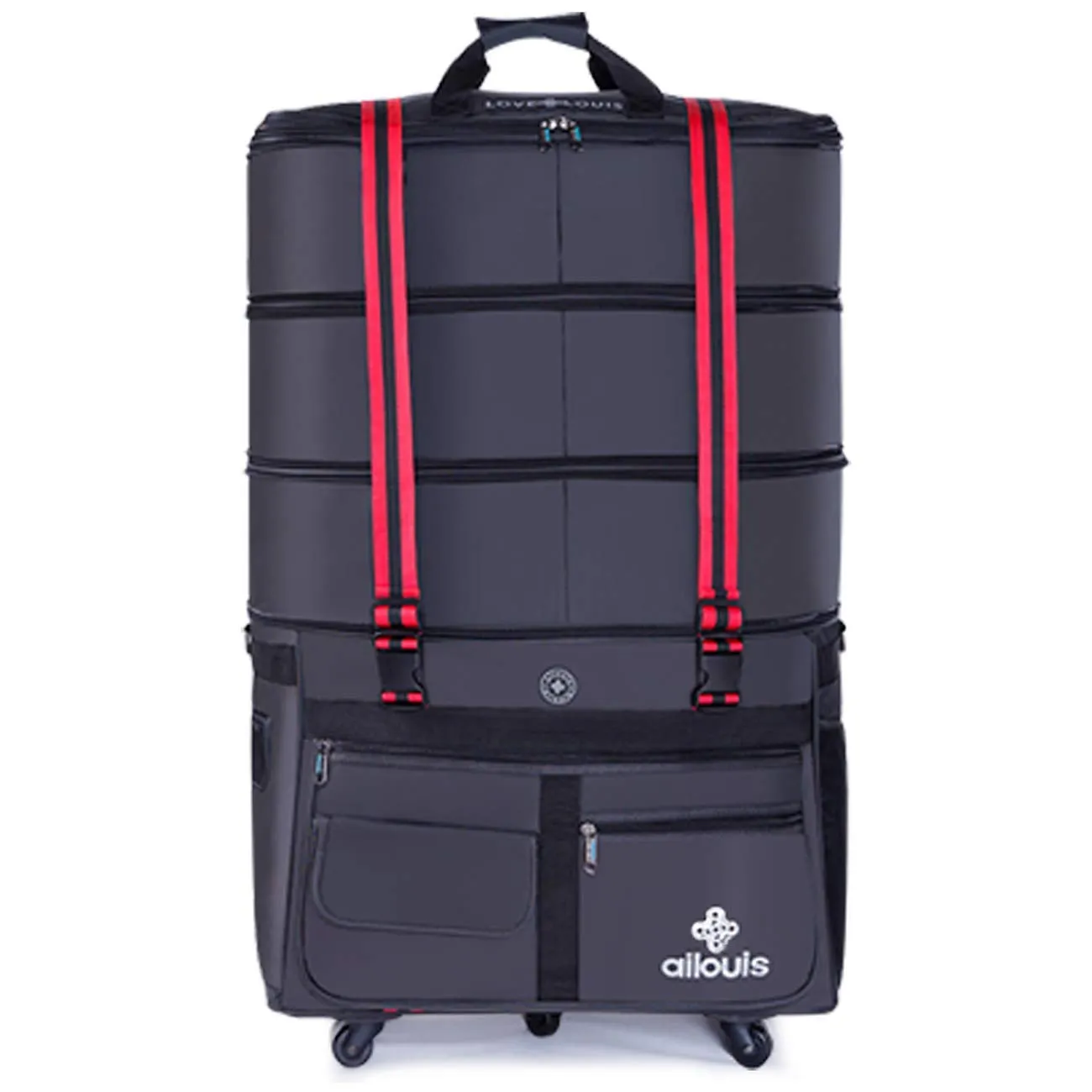 ailouis Expandable Extra Large Wheeled Travel Duffel Luggage Bag 36 Inch