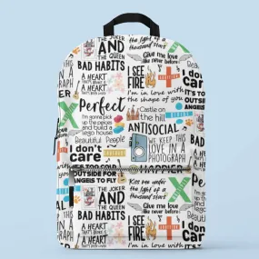 All-Over Print Backpack - Ginger's Doodle