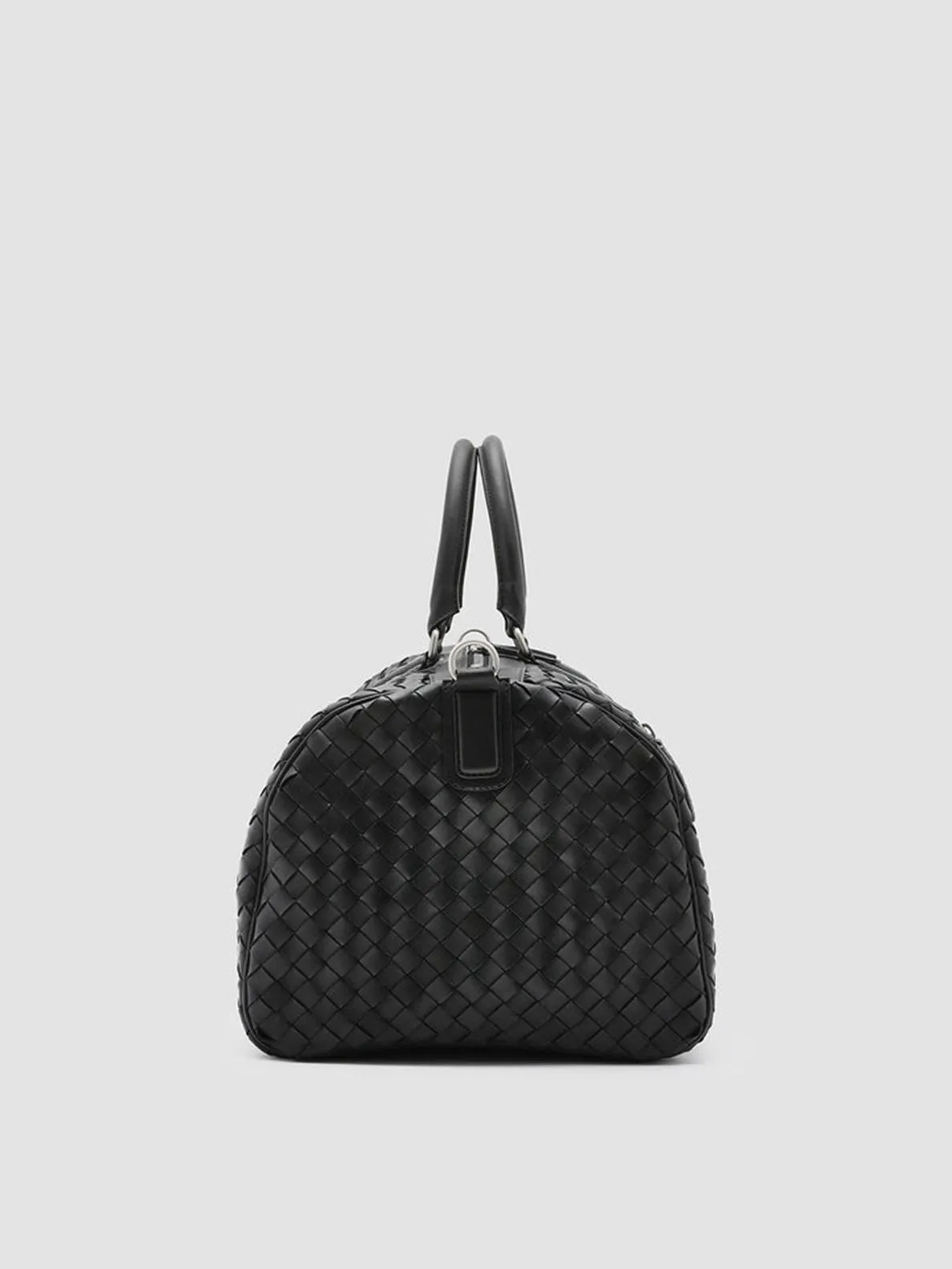 ARMOR 01 - Black Woven Leather Weekender