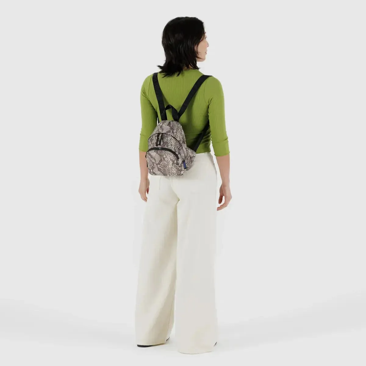Baggu Mini Nylon Backpack in Snakeskin