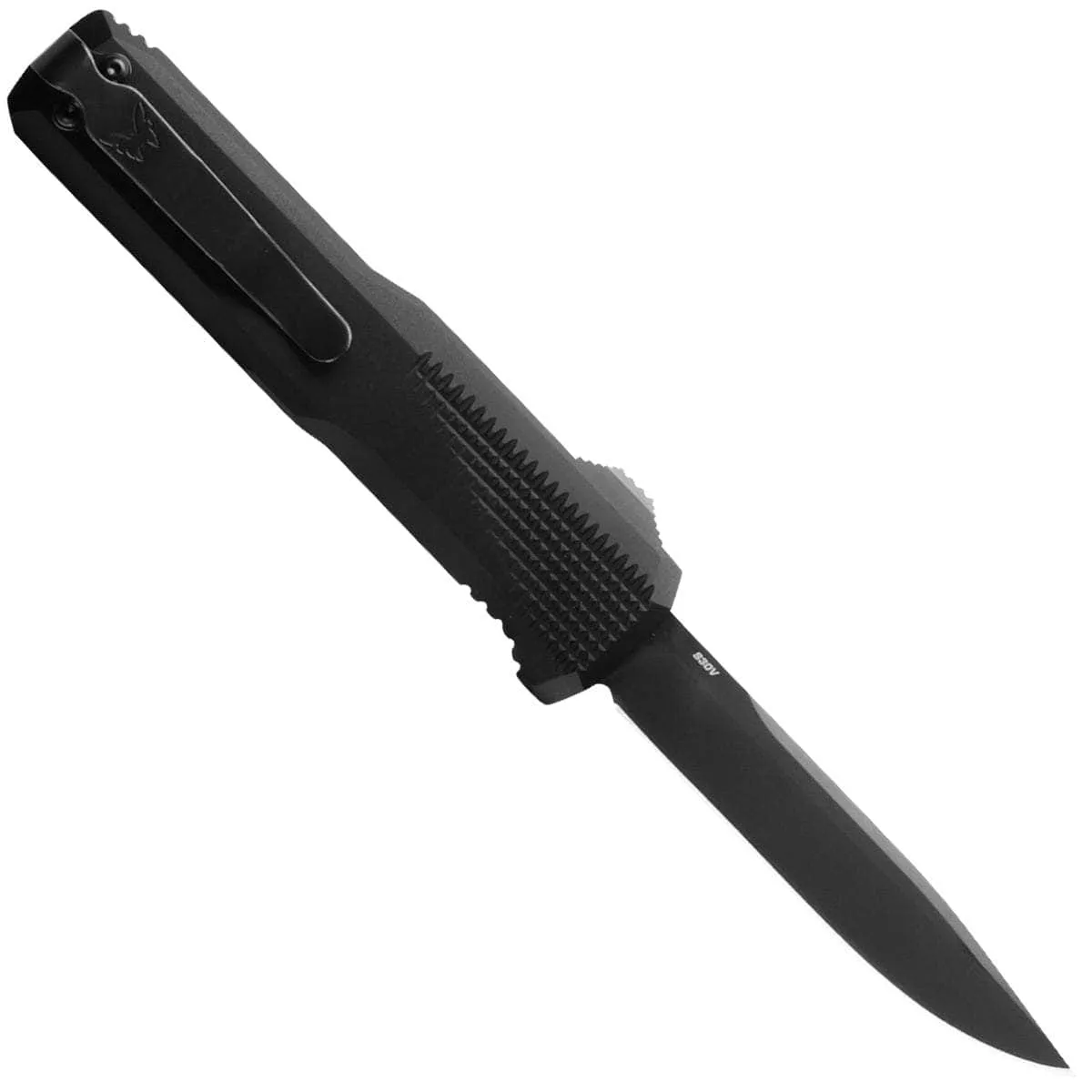 Benchmade Phaeton OTF, 3.45" S30V Blade Blade, Black Aluminum Handle - 4600DLC
