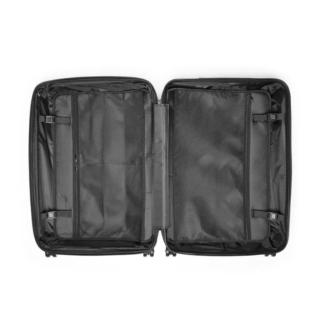 Black & White Cow Print Luggage Set