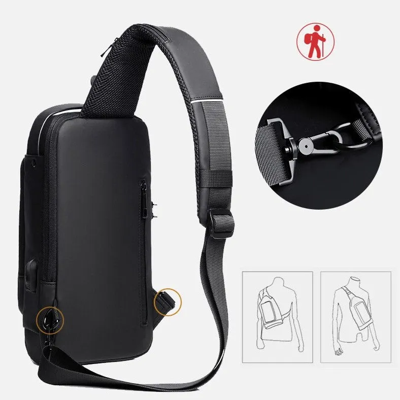 Buy 1 Get 1 Free | Anti-theft USB Shoulder Bag | Cross Body Chest Bag