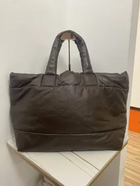 Chanel Brown Down Tote Large Winter Limited Edition