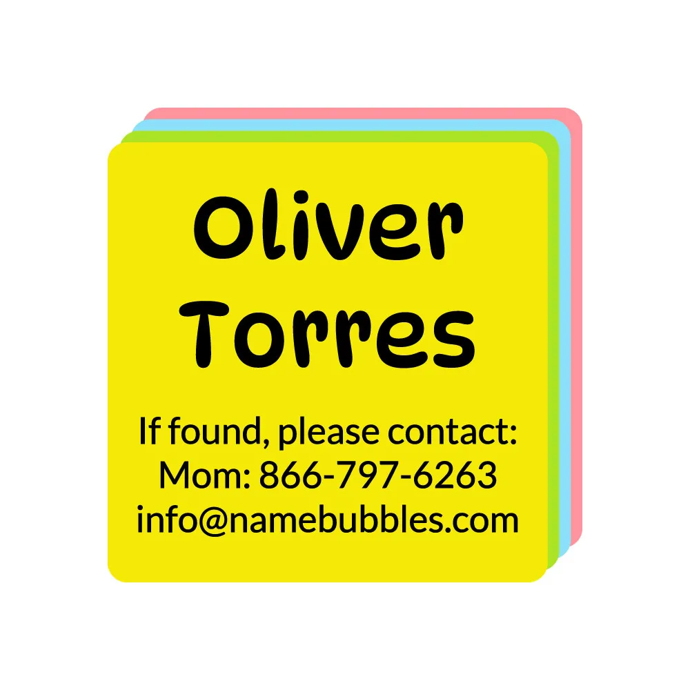 Color Combos Contact Labels
