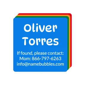 Color Combos Contact Labels