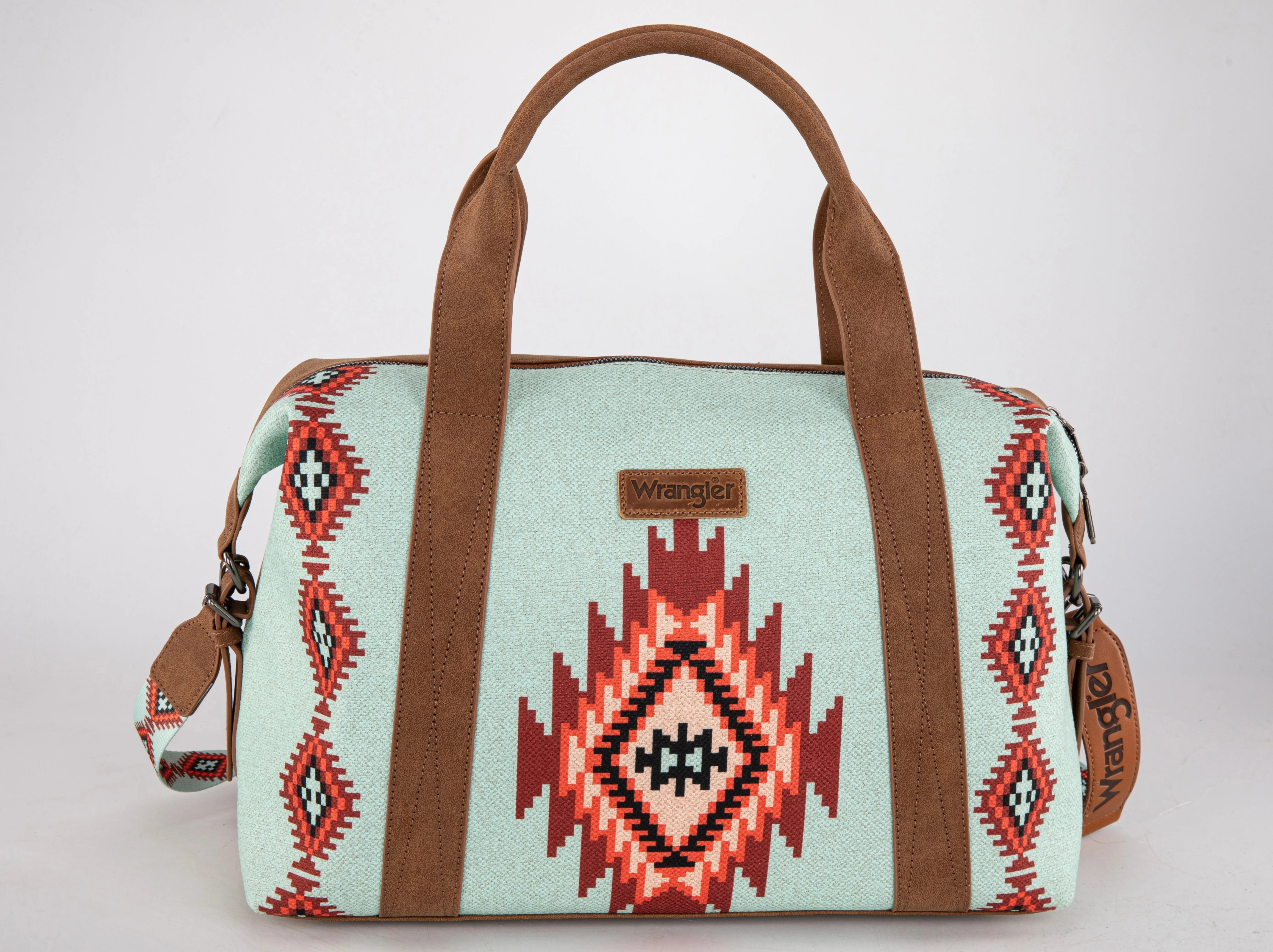 Dani Morgans x Wrangler Western Horizon Collection Duffle Bag with Shoulder Strap