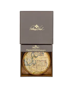 Diamante Jewelry Case Gift Box - European Map Print