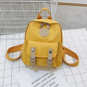 Double Belt Teenagers Backpacks