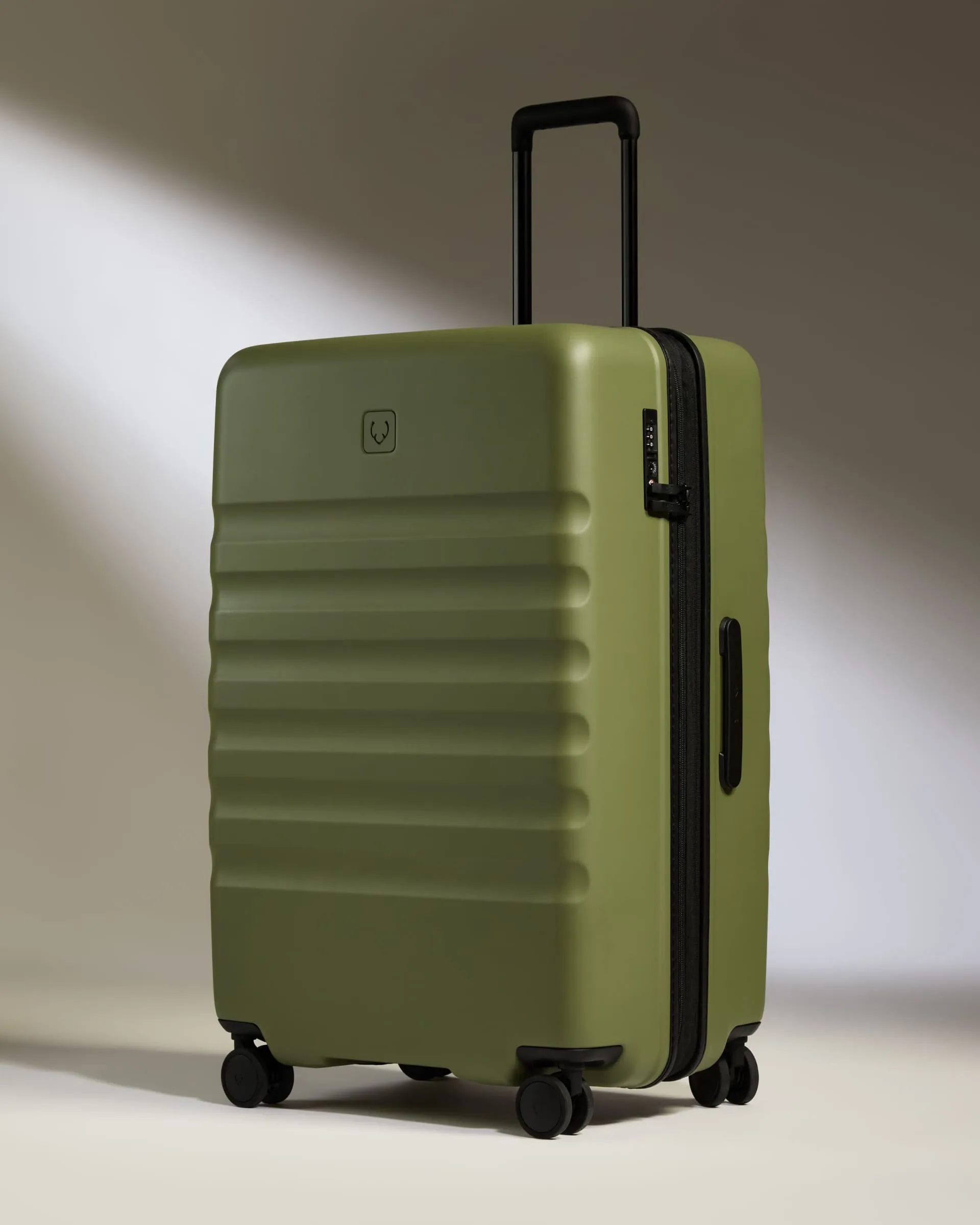 Expandable Carry-on Luggage Set in Fern Green - Icon Stripe