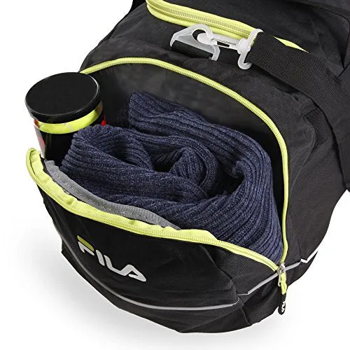 Fila Donlon Small Travel Gym Sport Duffel Bag, Neon Lime
