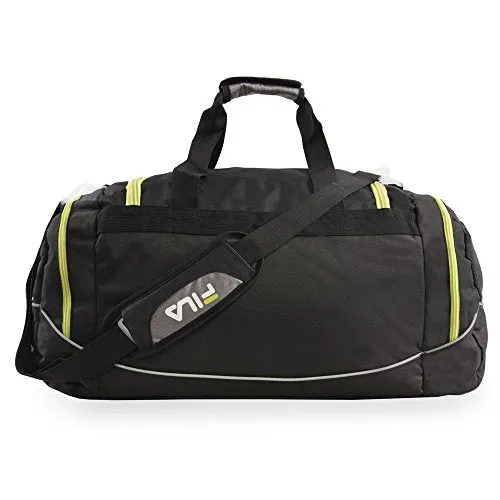 Fila Donlon Small Travel Gym Sport Duffel Bag, Neon Lime
