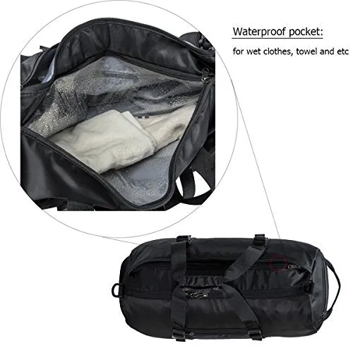 Gym Sports Duffel Bag With Shoes Compartment And Waterproof Pouch Travel Duffel Bag Weekend Bag For