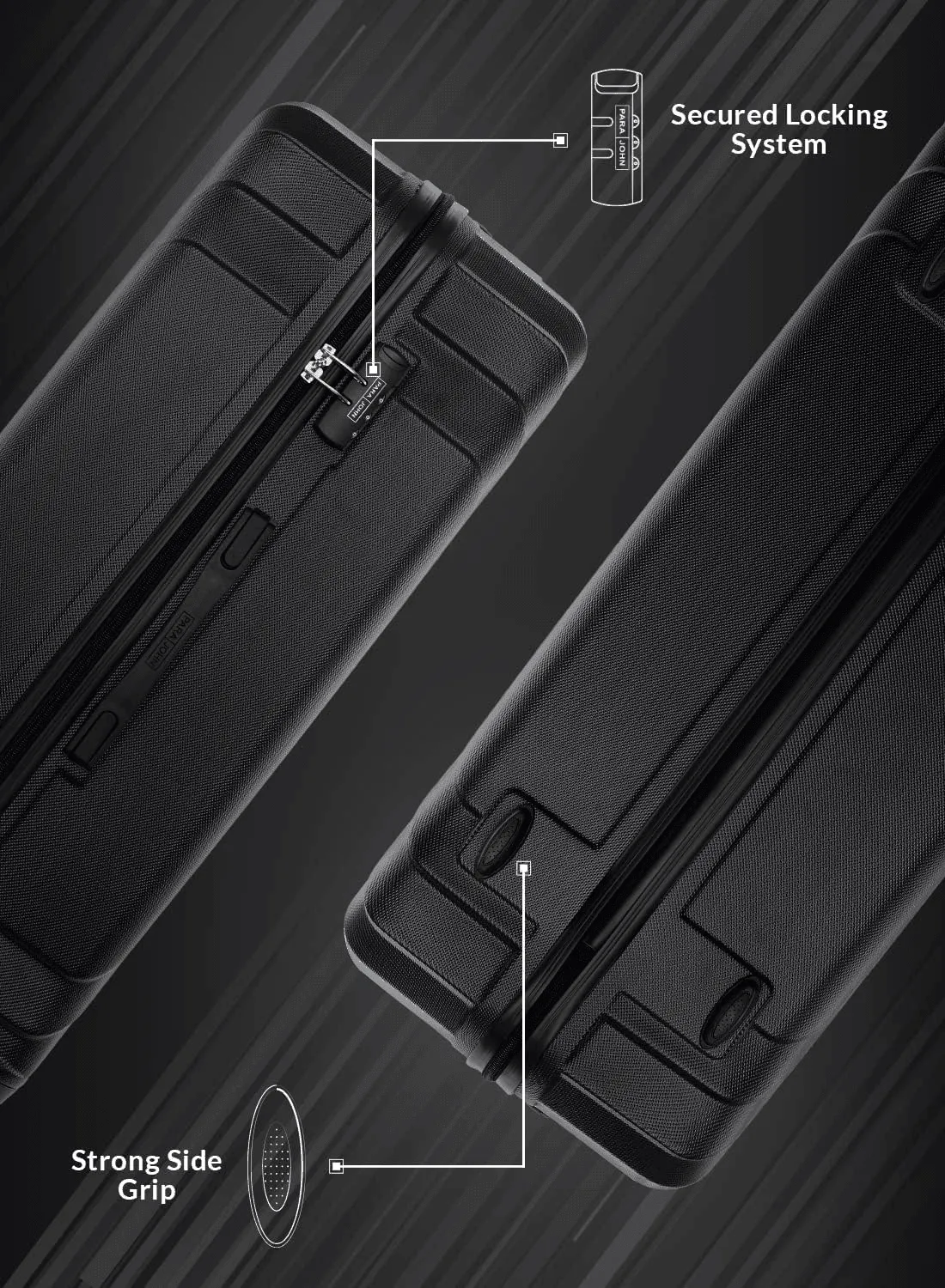 Luggage Bag 20 Inch Cabin Size Luggage Trolly - Black