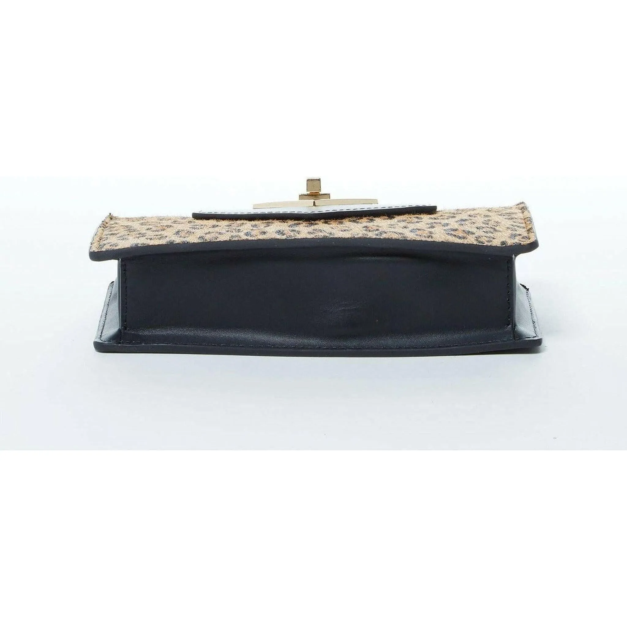 Mary Mini Leopard Leather Wristlet