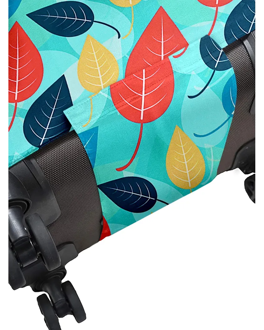 ONLY LUGGAGE COVER | Sleek Blue Polyester Stretchable Printed Protective Luggage Bag Cover