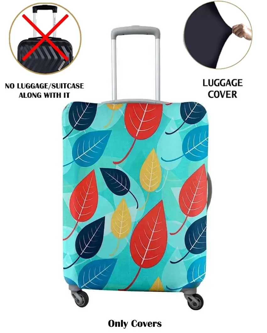 ONLY LUGGAGE COVER | Sleek Blue Polyester Stretchable Printed Protective Luggage Bag Cover