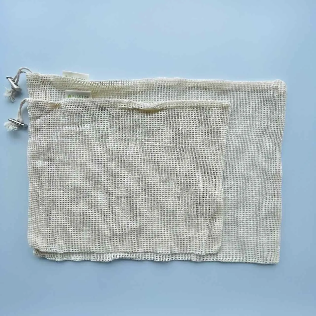 Organic Cotton Mesh Bags - Set of 2