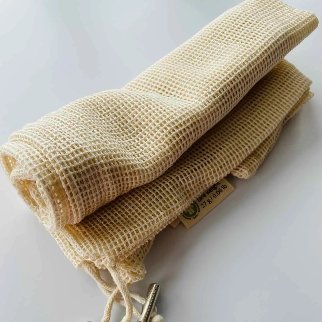 Organic Cotton Mesh Bags - Set of 2