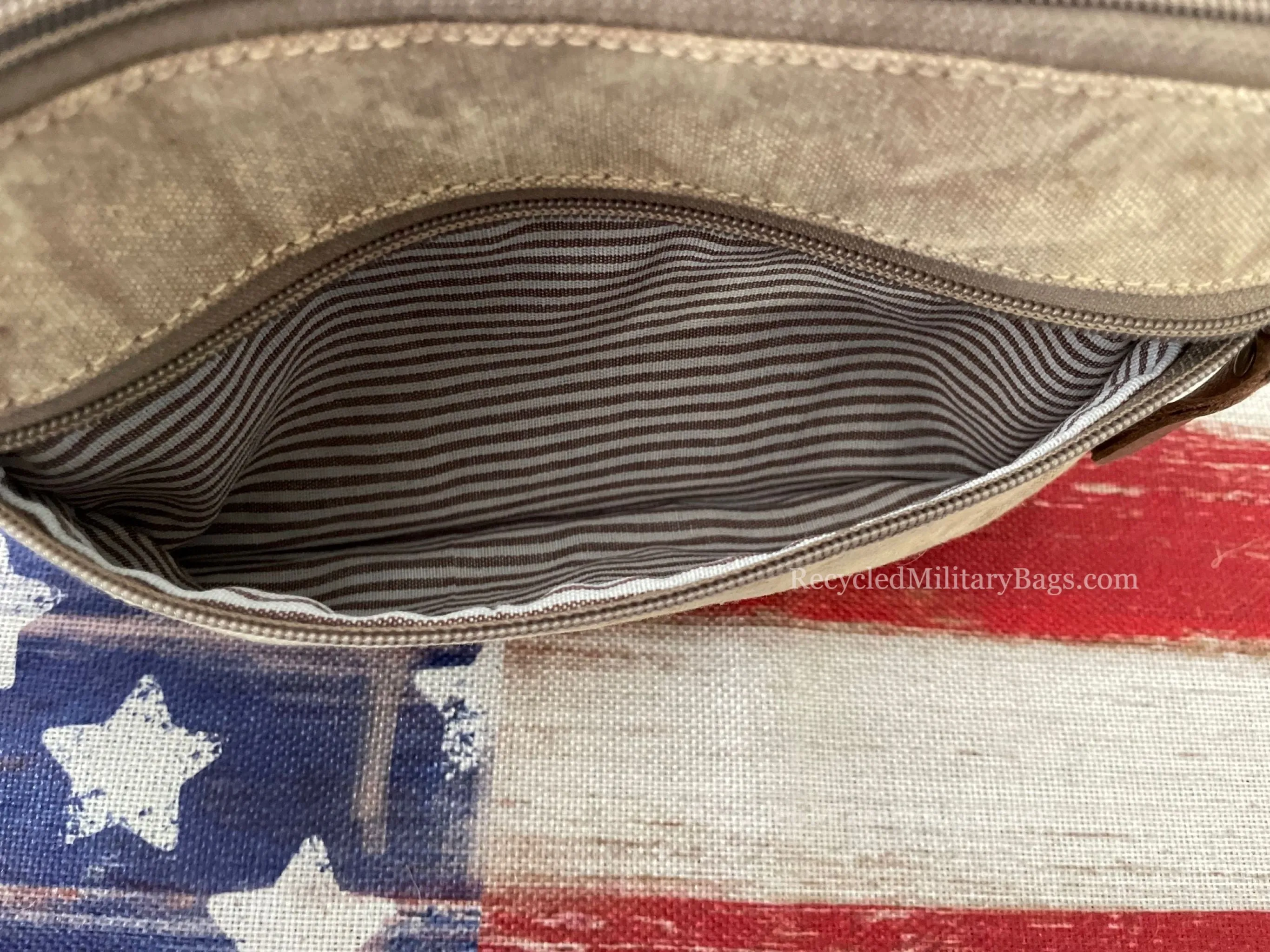 Peace and Lady Liberty Sustainable Canvas Patriotic Bag Crossbody Purse ~ Peace Patience and Kindness at it's Best!