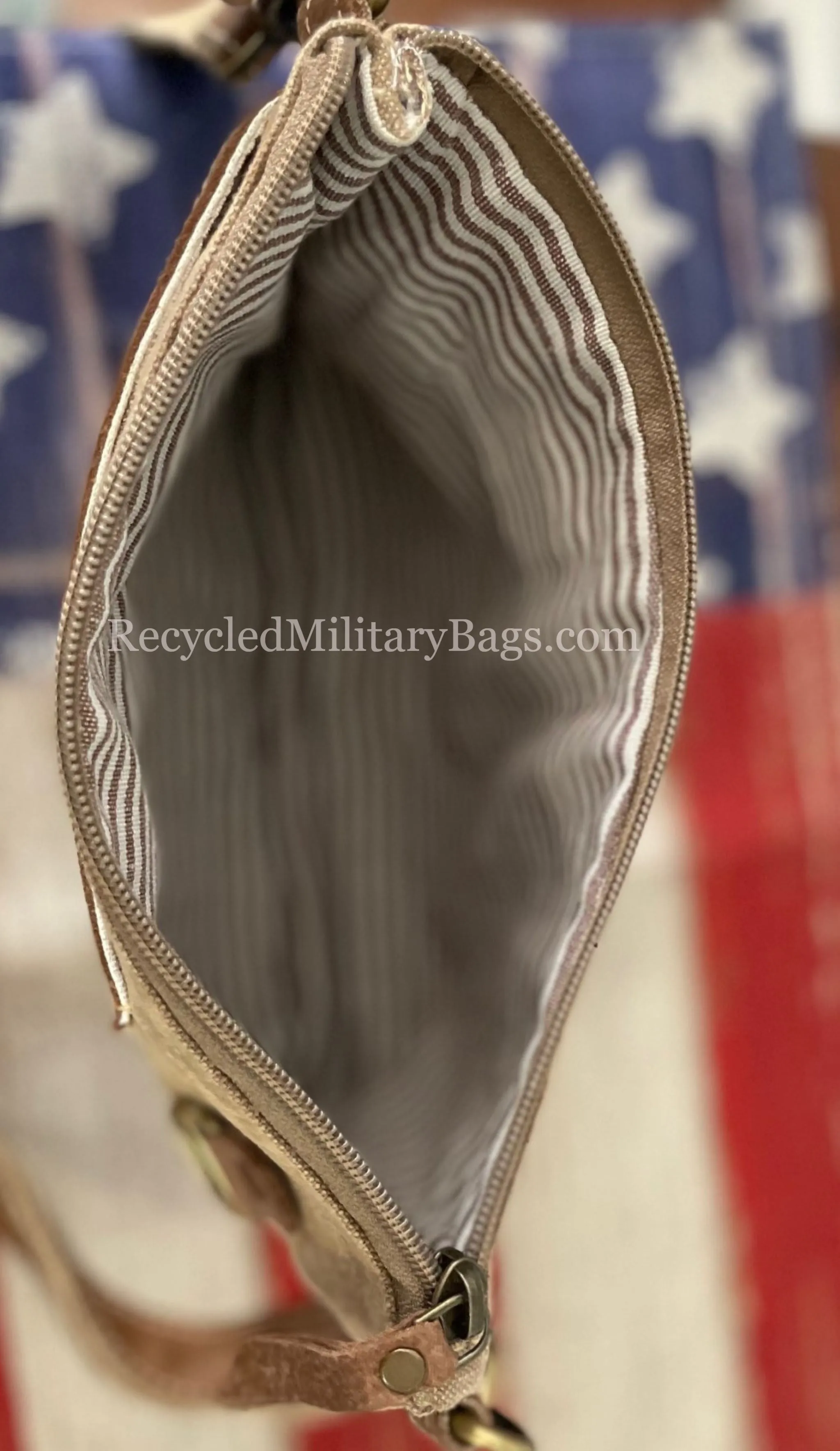 Peace and Lady Liberty Sustainable Canvas Patriotic Bag Crossbody Purse ~ Peace Patience and Kindness at it's Best!