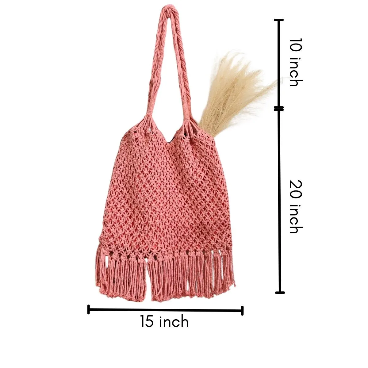 Peach Hobo Handmade Bag