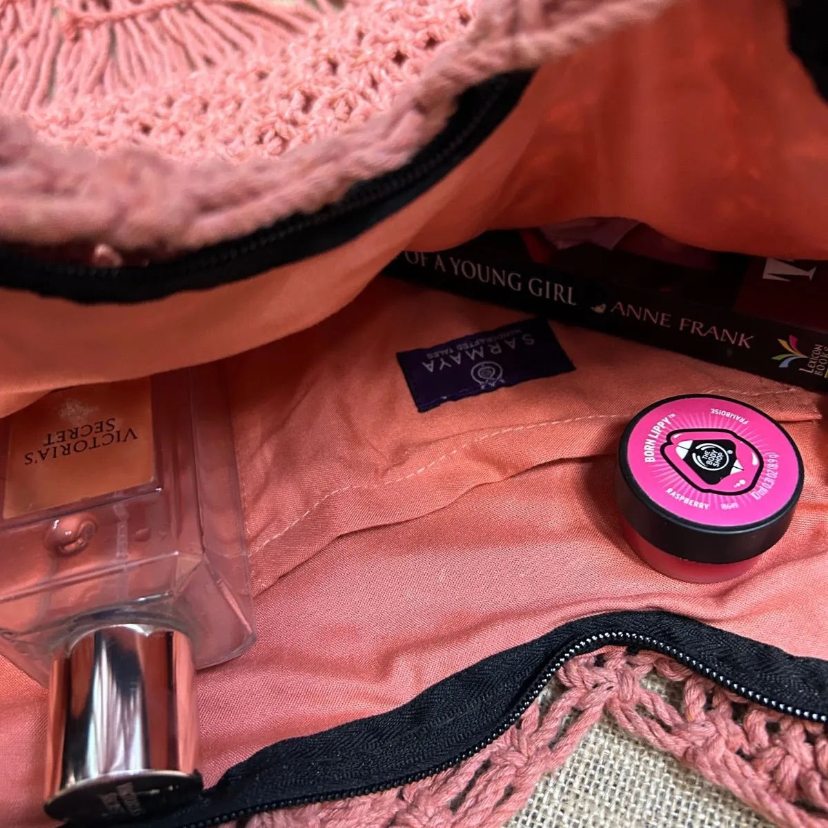 Peach Hobo Handmade Bag