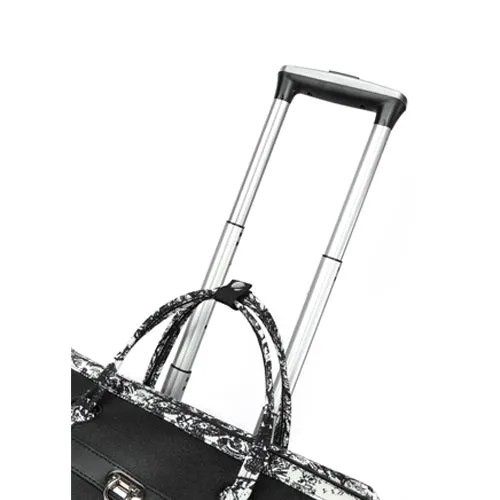 Peter James London Designer-Inspired Ladies' Cabin Luggage with Trolley Holder