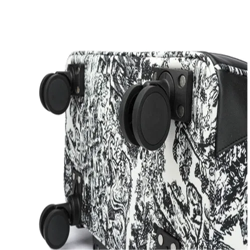 Peter James London Designer-Inspired Ladies' Cabin Luggage with Trolley Holder