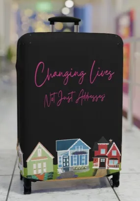 "Changing Lives Not Just Addresses" Luggage Cover in 3 Sizes