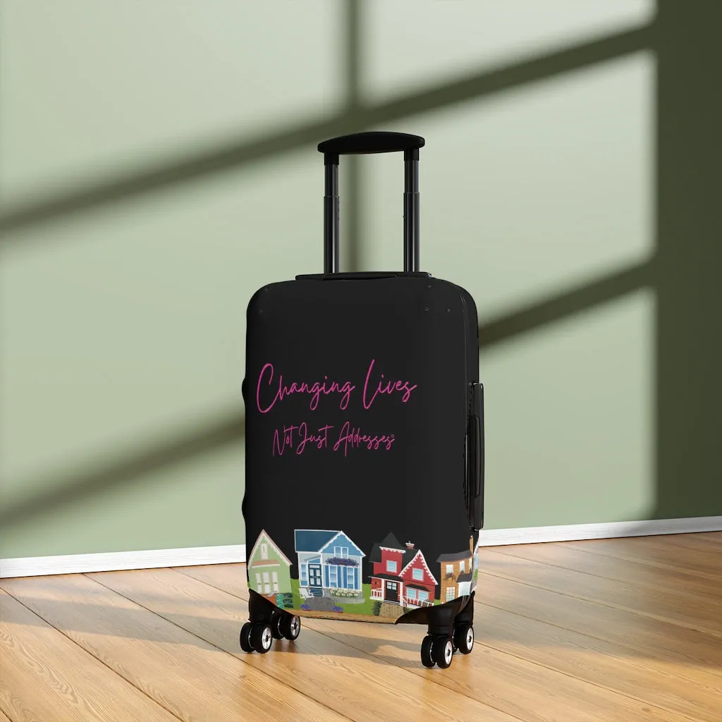 "Changing Lives Not Just Addresses" Luggage Cover in 3 Sizes