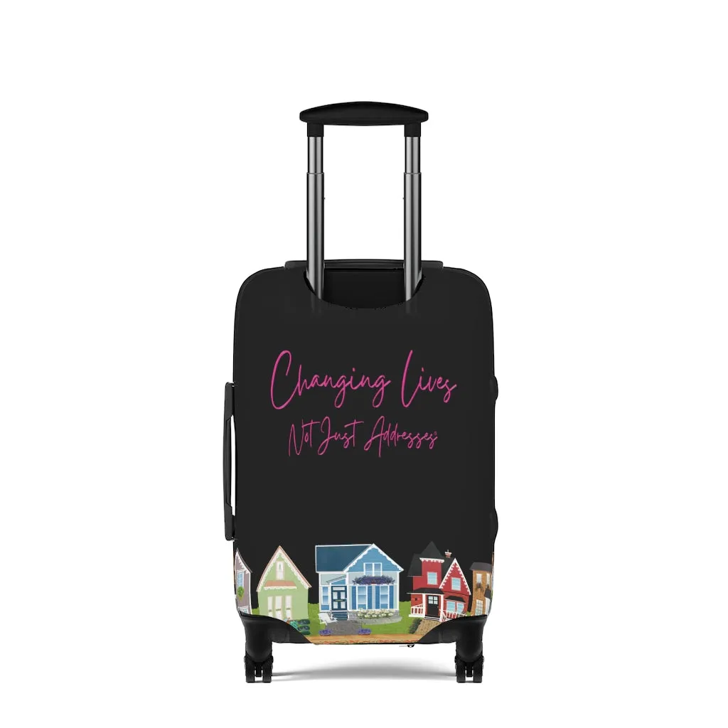 "Changing Lives Not Just Addresses" Luggage Cover in 3 Sizes