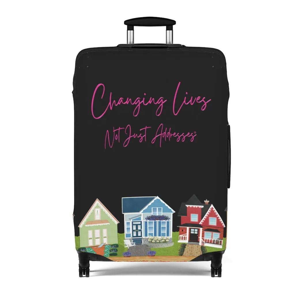 "Changing Lives Not Just Addresses" Luggage Cover in 3 Sizes