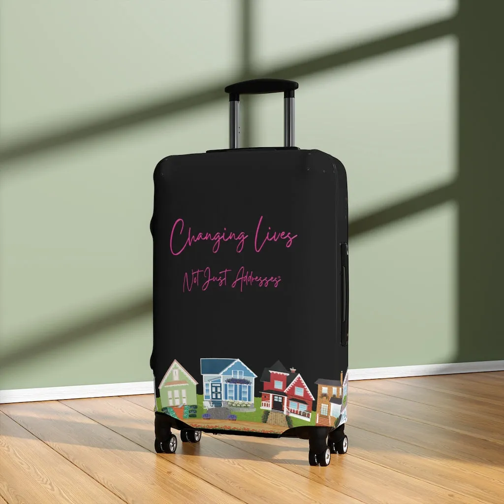 "Changing Lives Not Just Addresses" Luggage Cover in 3 Sizes