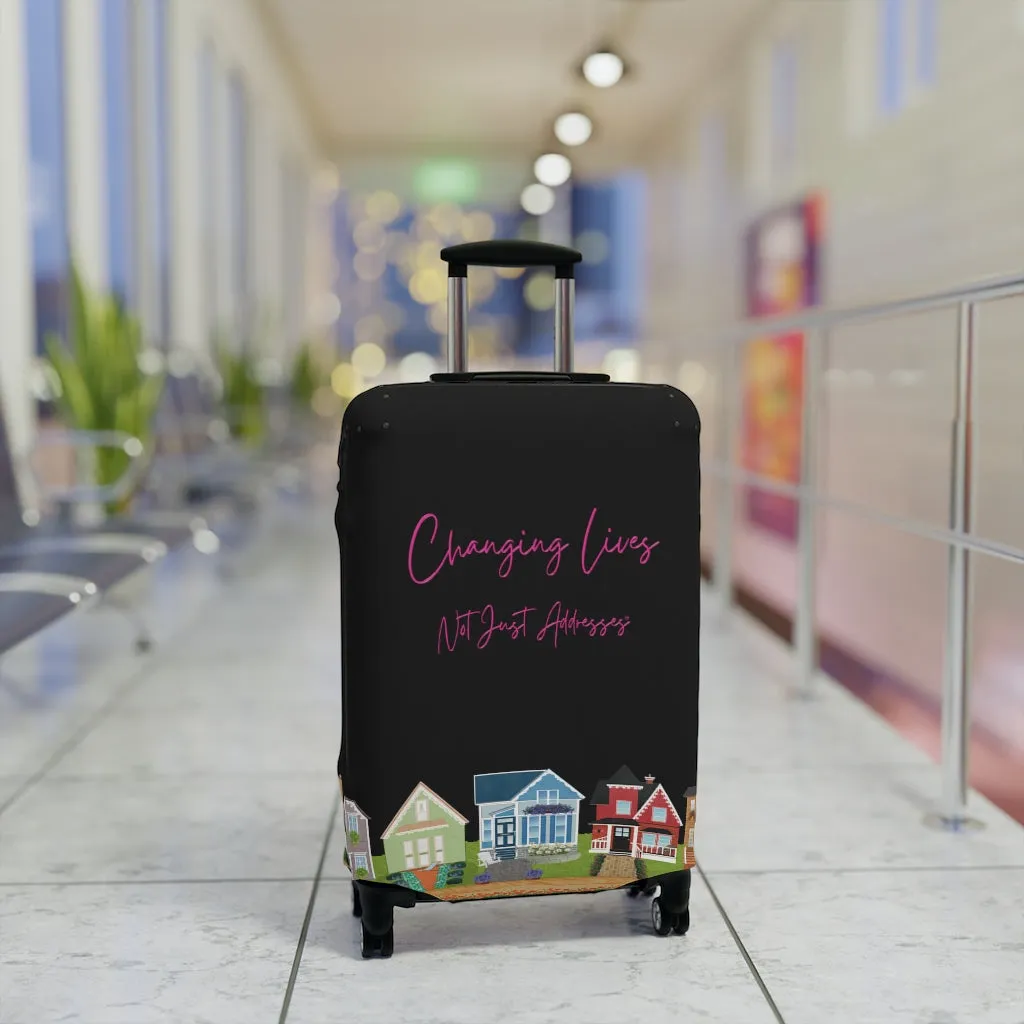 "Changing Lives Not Just Addresses" Luggage Cover in 3 Sizes