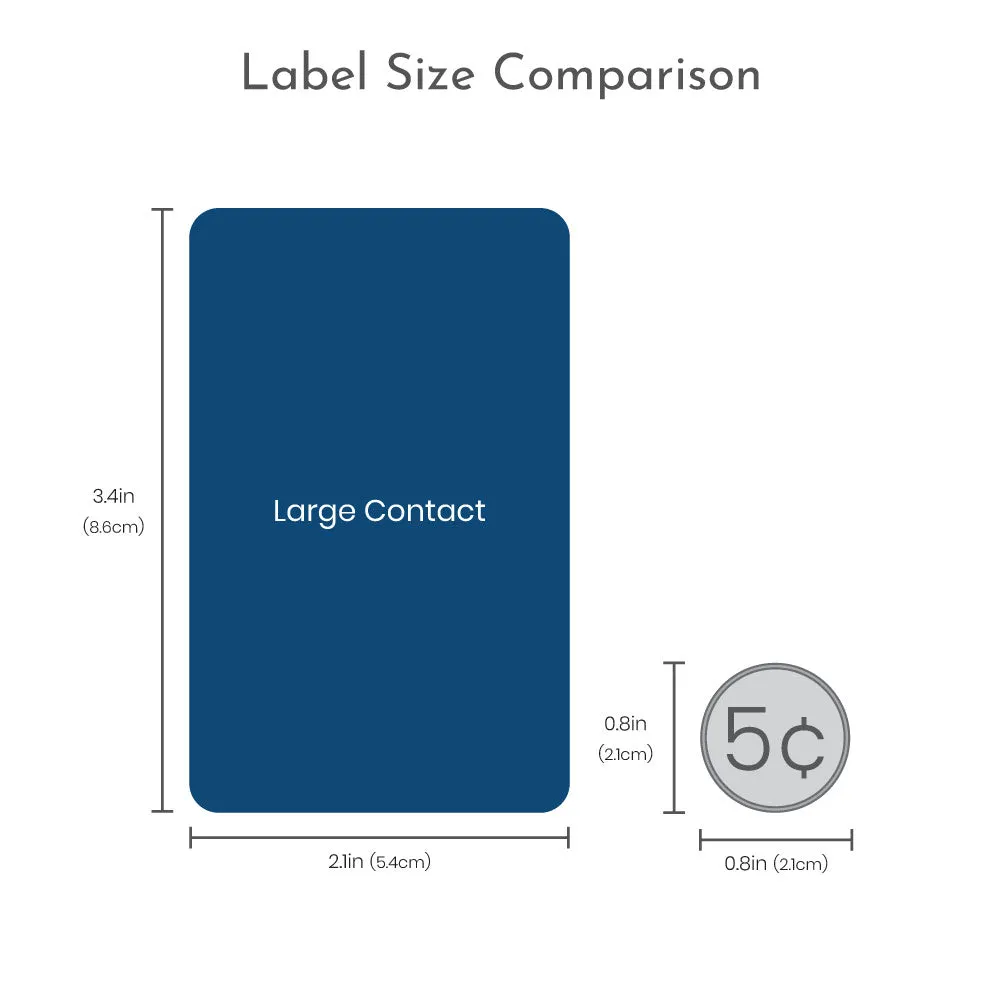 Soccer Luggage Tag Labels