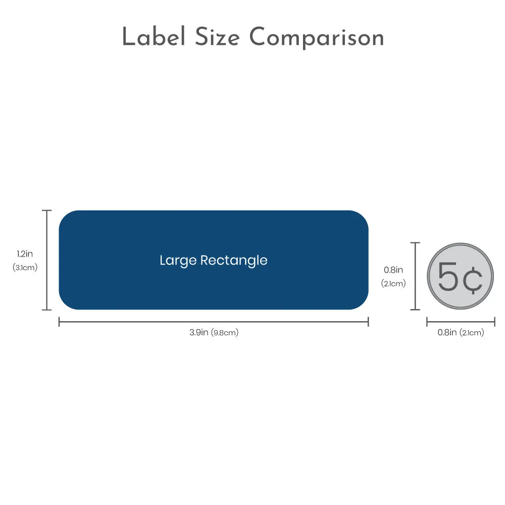 Space Large Rectangle Name Labels