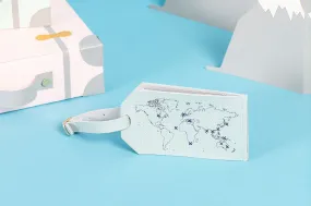 Stitch Map Luggage Tag - Mint