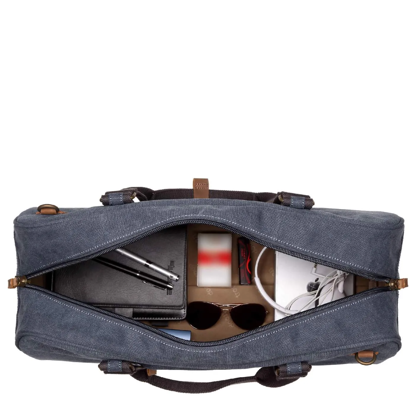 Troop Classic Blue Canvas Travel Duffel Holdall