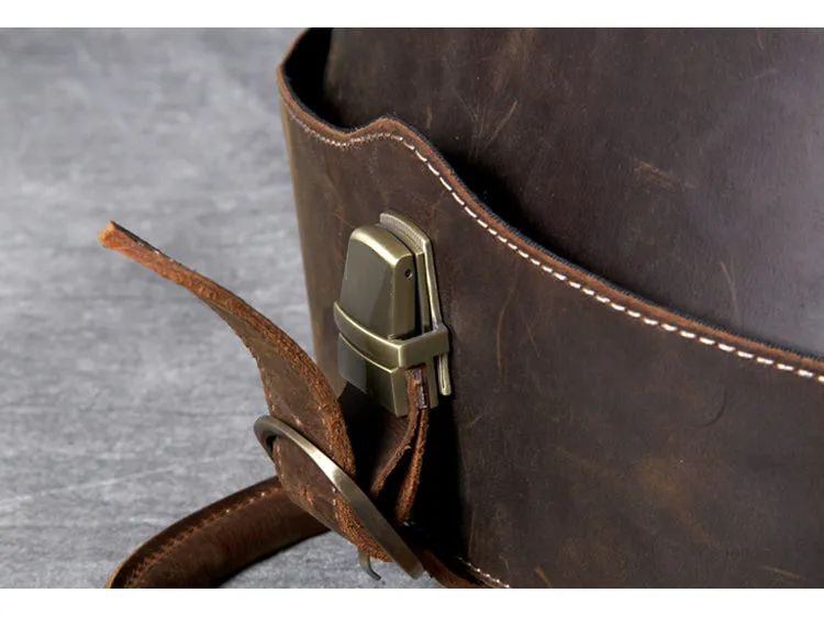 Unisex Vintage Handmade Multi-function Motorcycle Cowboy Backpacks