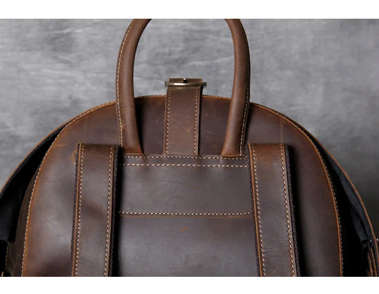 Unisex Vintage Handmade Multi-function Motorcycle Cowboy Backpacks