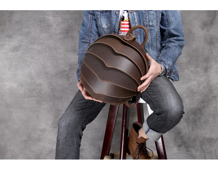 Unisex Vintage Handmade Multi-function Motorcycle Cowboy Backpacks