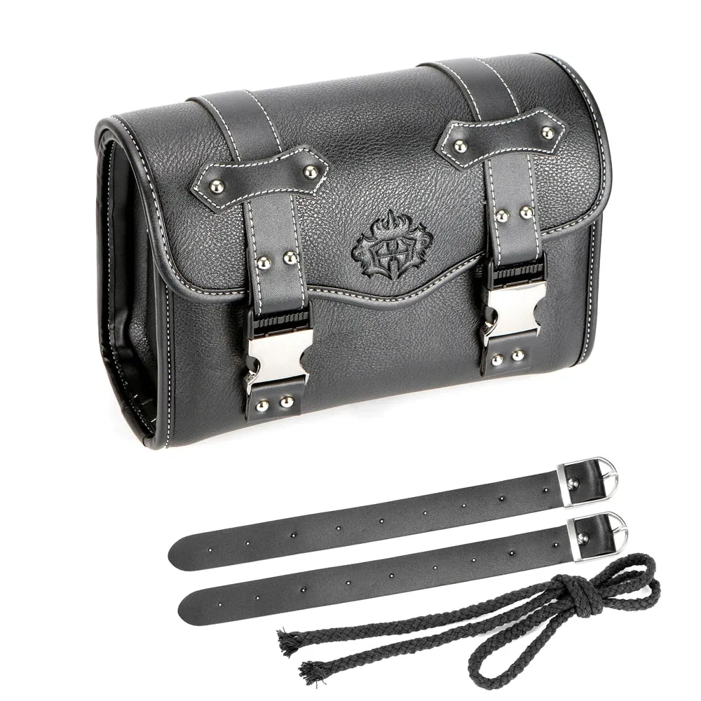 Universal PU Leather Motorcycle Saddlebag
